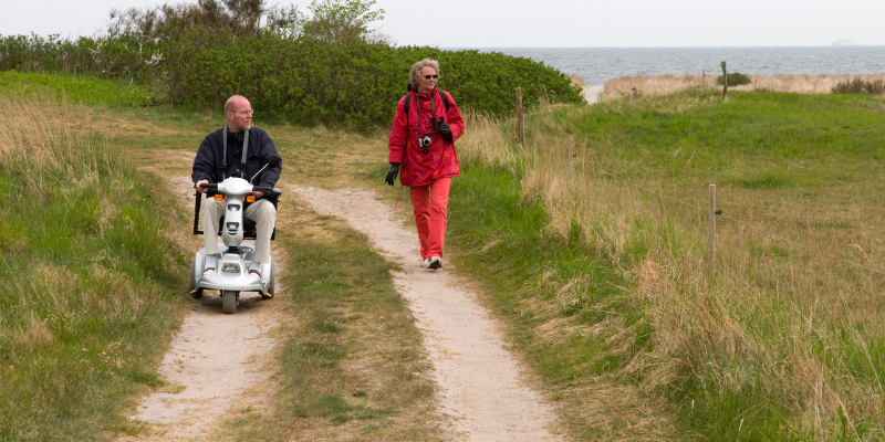 Scooter on Trail