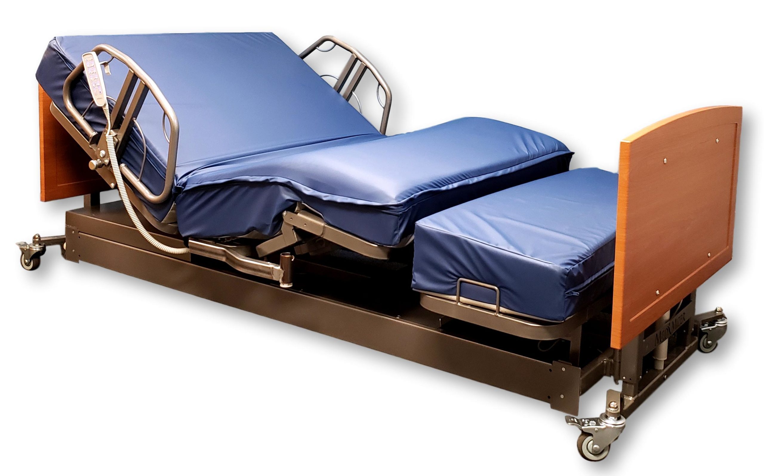 Image of a hospital bed product on white background.