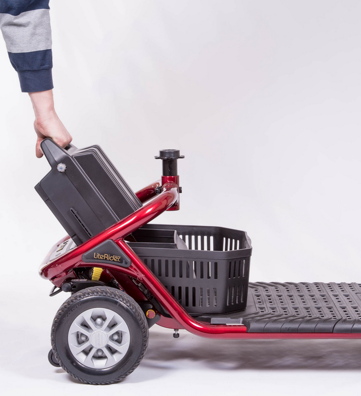 LiteRider Battery Photo of LiteRider battery lift off.