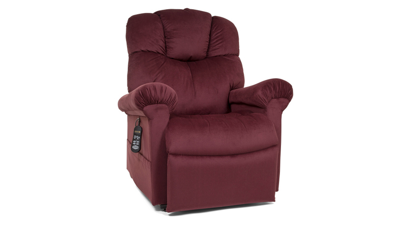 Photo of the Power Cloud lift chair in Porto color in sitting position.