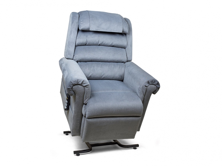 Photo of the blue Relaxer lift chair.