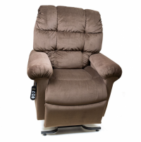 Photo of the Cloud lift chair in brown color. thumbnail