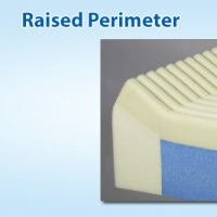 GeoMattress raised perimeter thumbnail Image of raised perimeter of mattress thumbnail