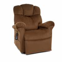 Power Cloud Lift Chair Copper Sitting thumbnail Photo of the Power Cloud lift char in copper color sitting. thumbnail