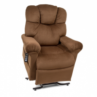 Photo of the Power Cloud lift chair in copper color in standing position. thumbnail