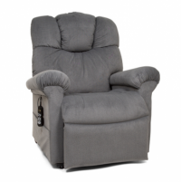 Photo of the Power Cloud lift chair in Sterling color in sitting position. thumbnail
