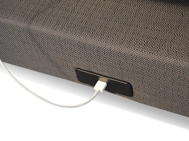 UPbed USB plug Image of built in USB plug